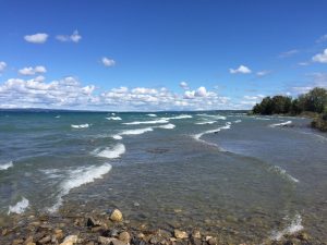 Blue Sky Lake Michigan