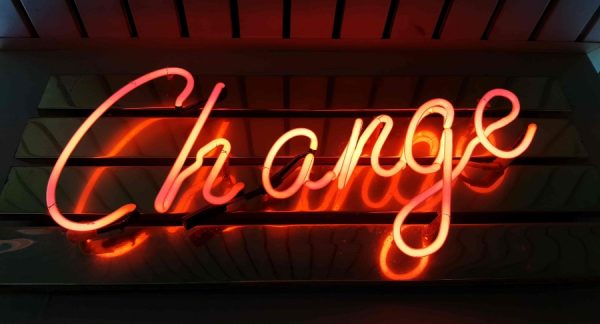 process of change in neon