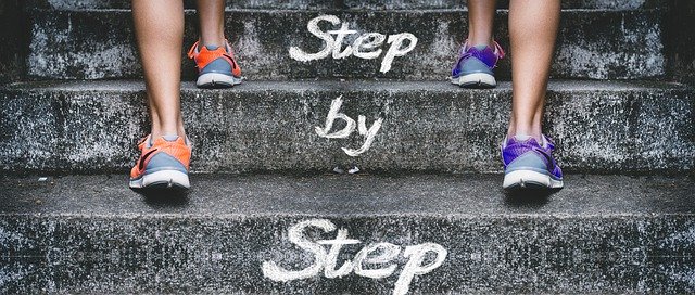 addiction defenses walking up steps