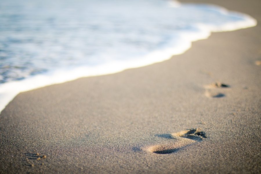 Justification of addiction footprints in sand