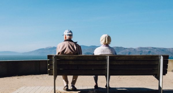 older people on bench
