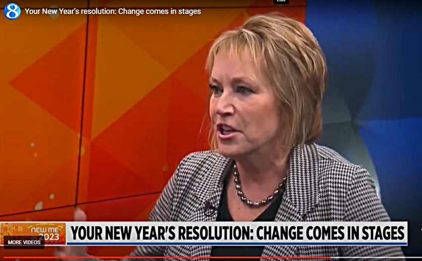 Rae Green on TV talking about the resolution business