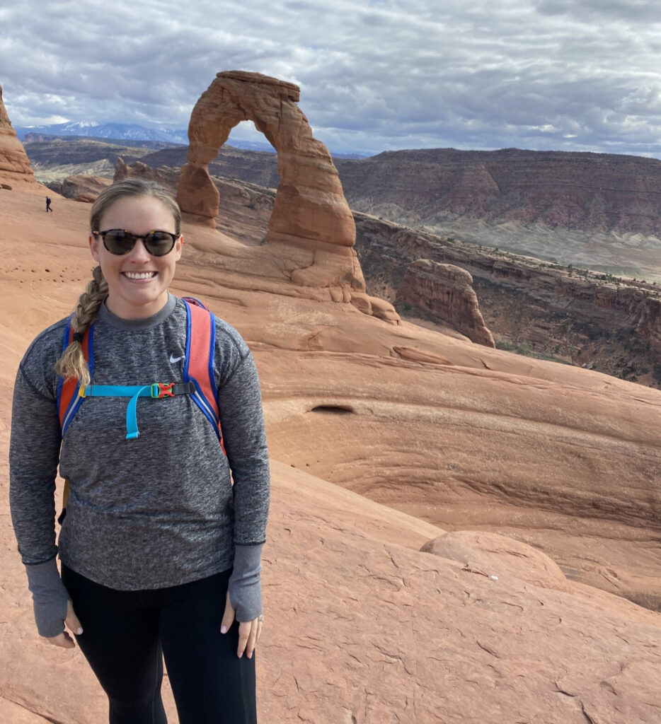 real-life recovery interviewee hiking in Utah